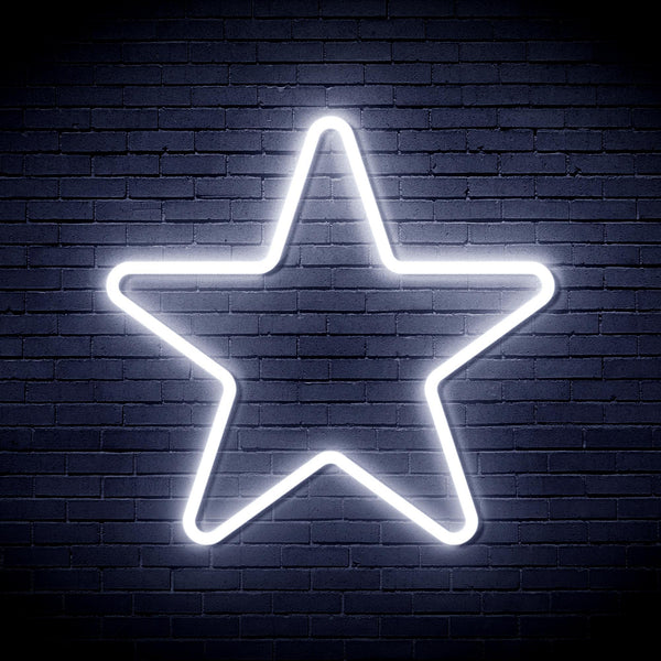 ADVPRO Star Ultra-Bright LED Neon Sign fnu0006 - White