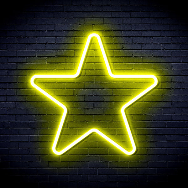 ADVPRO Star Ultra-Bright LED Neon Sign fnu0006 - Yellow