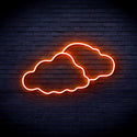 ADVPRO Two Clouds Ultra-Bright LED Neon Sign fnu0007 - Orange