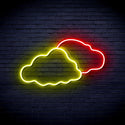 ADVPRO Two Clouds Ultra-Bright LED Neon Sign fnu0007 - Red & Yellow