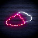 ADVPRO Two Clouds Ultra-Bright LED Neon Sign fnu0007 - White & Pink