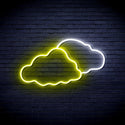 ADVPRO Two Clouds Ultra-Bright LED Neon Sign fnu0007 - White & Yellow