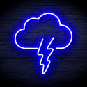 ADVPRO Cloud and Thunder Ultra-Bright LED Neon Sign fnu0008 - Blue