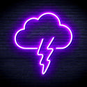 ADVPRO Cloud and Thunder Ultra-Bright LED Neon Sign fnu0008 - Purple