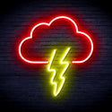 ADVPRO Cloud and Thunder Ultra-Bright LED Neon Sign fnu0008 - Red & Yellow