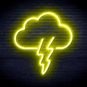 ADVPRO Cloud and Thunder Ultra-Bright LED Neon Sign fnu0008 - Yellow