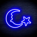 ADVPRO Moon and Star Ultra-Bright LED Neon Sign fnu0009 - Blue