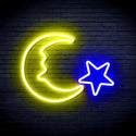 ADVPRO Moon and Star Ultra-Bright LED Neon Sign fnu0009 - Blue & Yellow