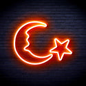 ADVPRO Moon and Star Ultra-Bright LED Neon Sign fnu0009 - Orange