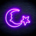 ADVPRO Moon and Star Ultra-Bright LED Neon Sign fnu0009 - Purple