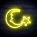 ADVPRO Moon and Star Ultra-Bright LED Neon Sign fnu0009 - Yellow