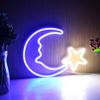 ADVPRO Moon and Star Ultra-Bright LED Neon Sign fnu0009