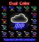 ADVPRO Cloud and Raining Ultra-Bright LED Neon Sign fnu0010 - Dual-Color