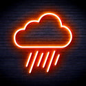 ADVPRO Cloud and Raining Ultra-Bright LED Neon Sign fnu0010 - Orange
