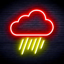 ADVPRO Cloud and Raining Ultra-Bright LED Neon Sign fnu0010 - Red & Yellow