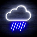 ADVPRO Cloud and Raining Ultra-Bright LED Neon Sign fnu0010 - White & Blue