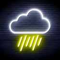 ADVPRO Cloud and Raining Ultra-Bright LED Neon Sign fnu0010 - White & Yellow