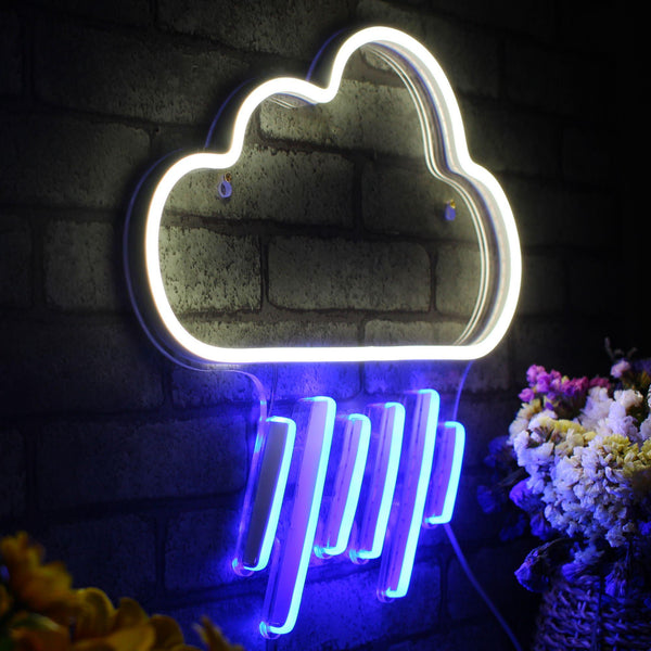 ADVPRO Cloud and Raining Ultra-Bright LED Neon Sign fnu0010