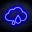 ADVPRO Cloud and Rain Droplet Ultra-Bright LED Neon Sign fnu0011 - Blue