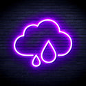 ADVPRO Cloud and Rain Droplet Ultra-Bright LED Neon Sign fnu0011 - Purple