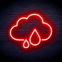 ADVPRO Cloud and Rain Droplet Ultra-Bright LED Neon Sign fnu0011 - Red
