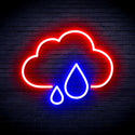 ADVPRO Cloud and Rain Droplet Ultra-Bright LED Neon Sign fnu0011 - Red & Blue