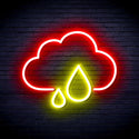 ADVPRO Cloud and Rain Droplet Ultra-Bright LED Neon Sign fnu0011 - Red & Yellow