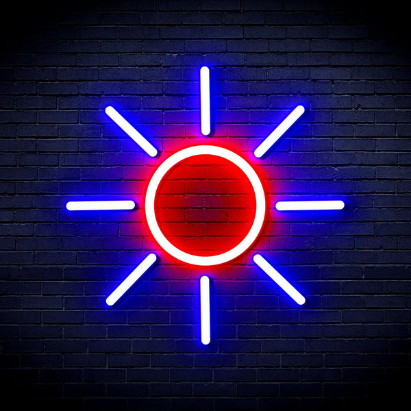 ADVPRO Sun Ultra-Bright LED Neon Sign fnu0012 - Blue & Red