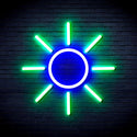 ADVPRO Sun Ultra-Bright LED Neon Sign fnu0012 - Green & Blue