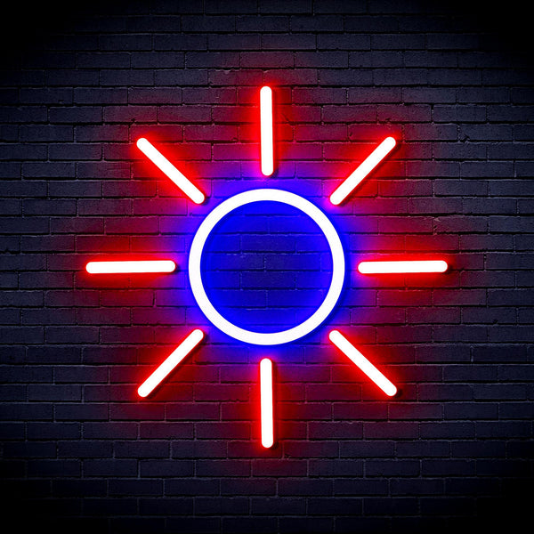 ADVPRO Sun Ultra-Bright LED Neon Sign fnu0012 - Red & Blue