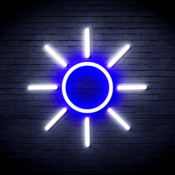 ADVPRO Sun Ultra-Bright LED Neon Sign fnu0012 - White & Blue