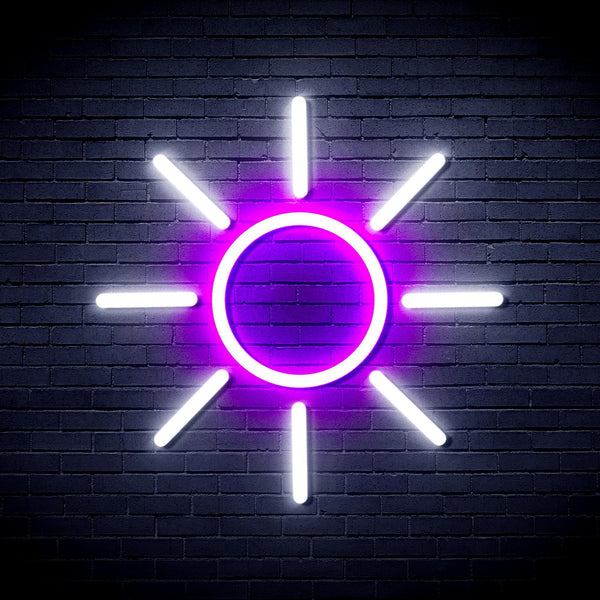 ADVPRO Sun Ultra-Bright LED Neon Sign fnu0012 - White & Purple
