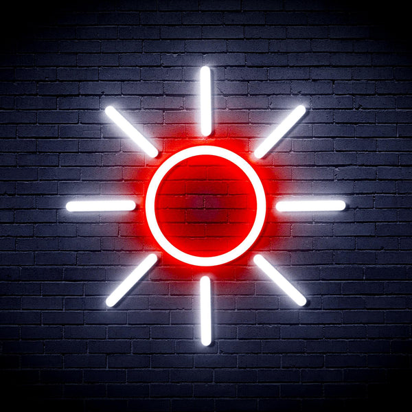 ADVPRO Sun Ultra-Bright LED Neon Sign fnu0012 - White & Red