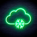ADVPRO Cloud and Snowflake Ultra-Bright LED Neon Sign fnu0013 - Golden Yellow