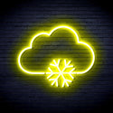 ADVPRO Cloud and Snowflake Ultra-Bright LED Neon Sign fnu0013 - Yellow