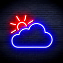 ADVPRO Sun and Cloud Ultra-Bright LED Neon Sign fnu0014 - Blue & Red