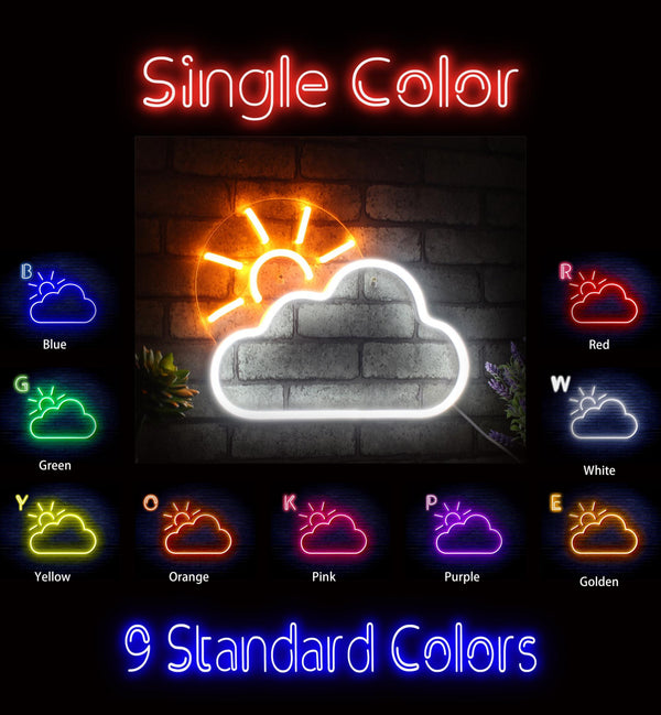 ADVPRO Sun and Cloud Ultra-Bright LED Neon Sign fnu0014 - Classic