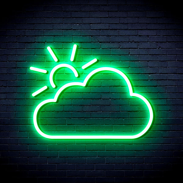 ADVPRO Sun and Cloud Ultra-Bright LED Neon Sign fnu0014 - Golden Yellow