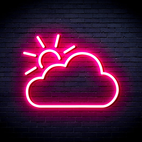 ADVPRO Sun and Cloud Ultra-Bright LED Neon Sign fnu0014 - Pink