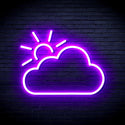 ADVPRO Sun and Cloud Ultra-Bright LED Neon Sign fnu0014 - Purple