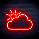ADVPRO Sun and Cloud Ultra-Bright LED Neon Sign fnu0014 - Red