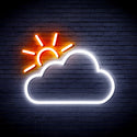 ADVPRO Sun and Cloud Ultra-Bright LED Neon Sign fnu0014 - White & Orange