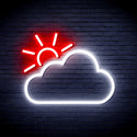 ADVPRO Sun and Cloud Ultra-Bright LED Neon Sign fnu0014 - White & Red