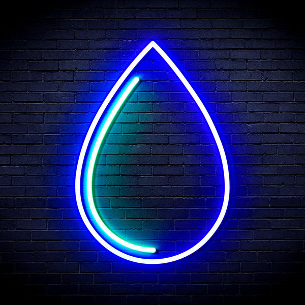 ADVPRO Water Droplet Ultra-Bright LED Neon Sign fnu0015 - Green & Blue