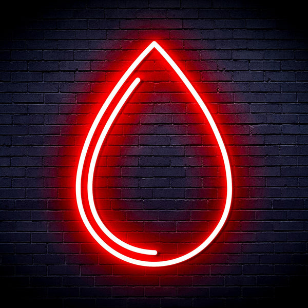 ADVPRO Water Droplet Ultra-Bright LED Neon Sign fnu0015 - Red