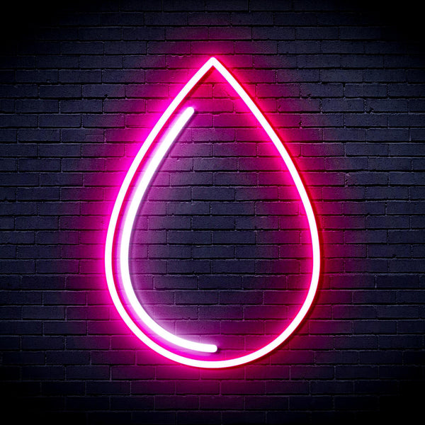 ADVPRO Water Droplet Ultra-Bright LED Neon Sign fnu0015 - White & Pink