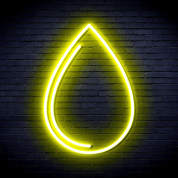 ADVPRO Water Droplet Ultra-Bright LED Neon Sign fnu0015 - Yellow