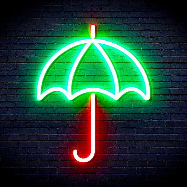 ADVPRO Umbrella Ultra-Bright LED Neon Sign fnu0016 - Green & Red