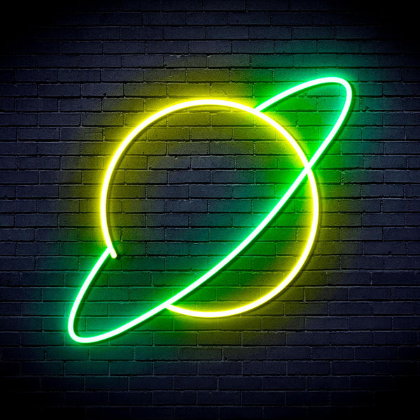 ADVPRO Planet Ultra-Bright LED Neon Sign fnu0017 - Green & Yellow