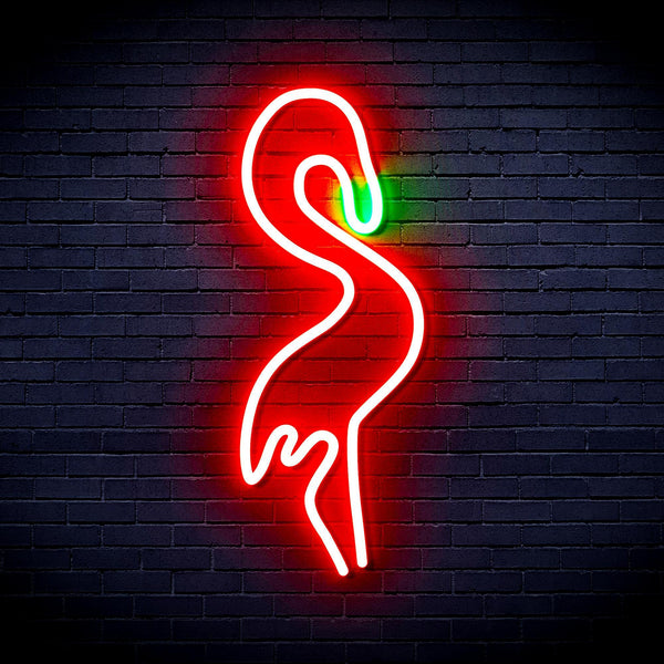 ADVPRO Flamingo Ultra-Bright LED Neon Sign fnu0019 - Green & Red